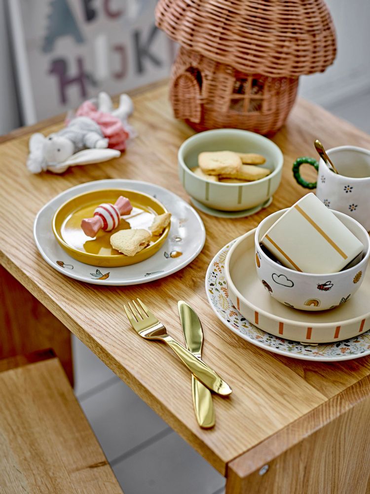 Everyday plates - Levi Tableware Set, Green, Silicone Set of 3 - BLOOMINGVILLE MINI