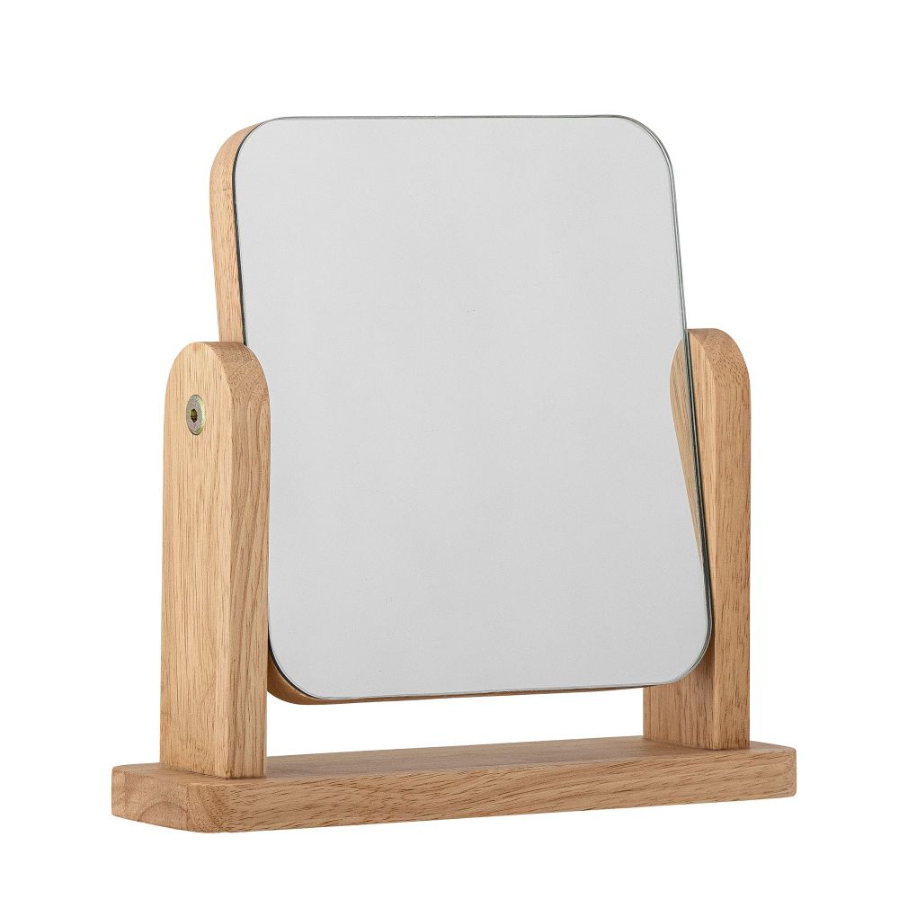 Miroirs - Isle Miroir de table, Nature, Bois d'hévéa - BLOOMINGVILLE MULTIBRAND HOUSE
