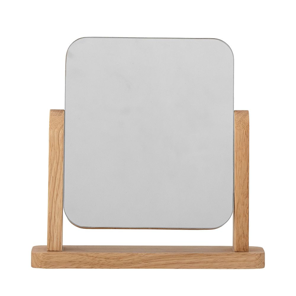 Miroirs - Isle Miroir de table, Nature, Bois d'hévéa - BLOOMINGVILLE MULTIBRAND HOUSE