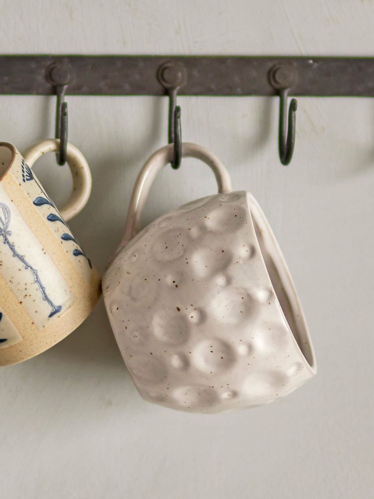 Mugs - Maian Mug, White, Stoneware - CREATIVE COLLECTION