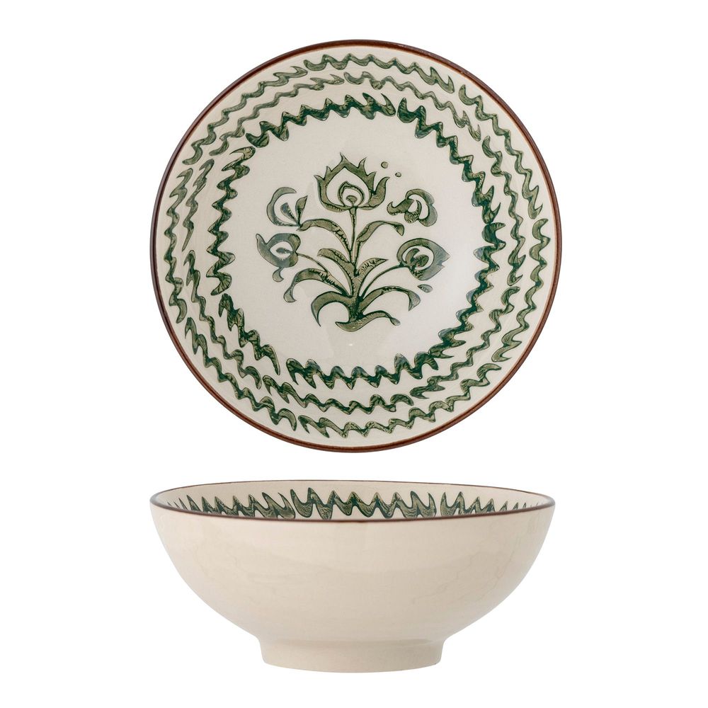 Bowls - Heikki Bowl, Green, Stoneware  - BLOOMINGVILLE MULTIBRAND HOUSE