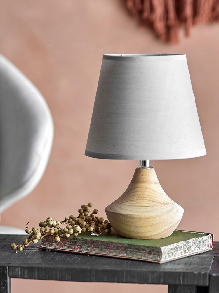 Table lamps - Panola Table lamp, Nature, Rubberwood - CREATIVE COLLECTION