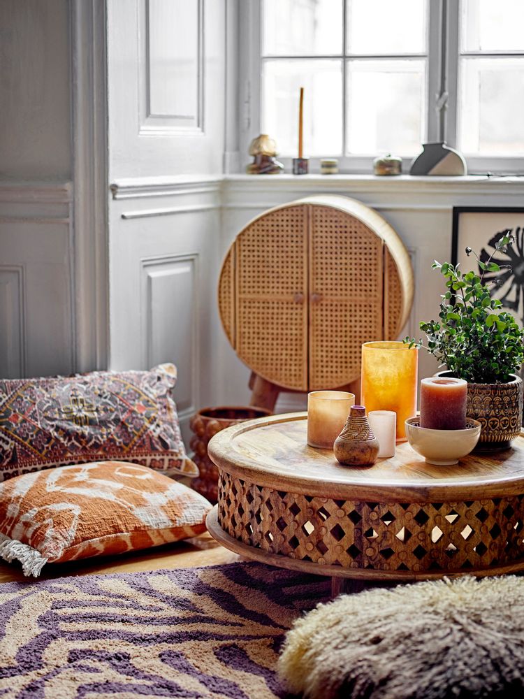 Cushions - Ester Cushion, Orange, Cotton - BLOOMINGVILLE