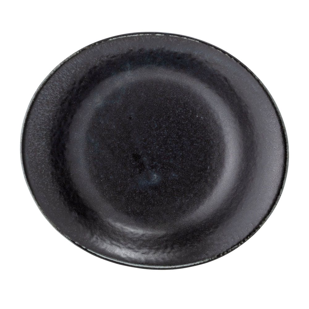 Everyday plates - Yoko Soup Plate, Black, Porcelain Set of 4 - BLOOMINGVILLE MULTIBRAND HOUSE