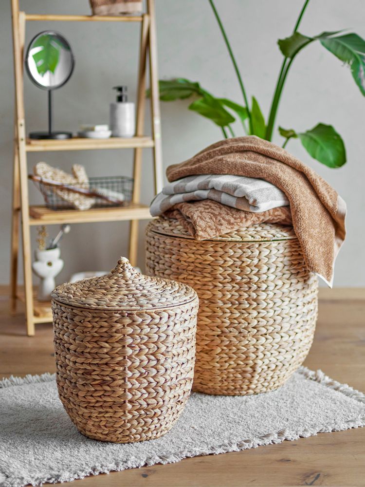 Bathroom storage - Alobo Bath Mat, Nature, Cotton - BLOOMINGVILLE MULTIBRAND HOUSE