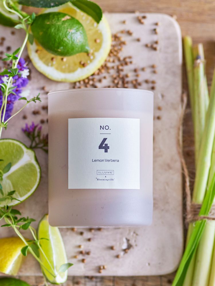 Bougies - NO. 4 - Lemon Verbena Bougie parfumée, Nature, Cire naturelle - ILLUME X BLOOMINGVILLE