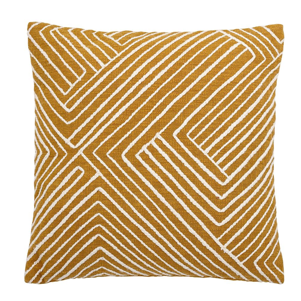 Coussins - Giana Coussin, Jaune, Coton  - BLOOMINGVILLE MULTIBRAND HOUSE