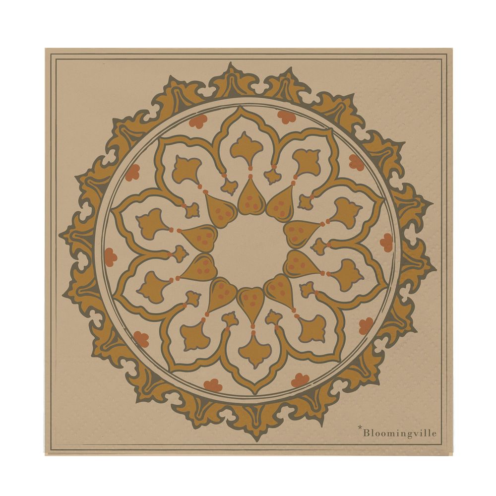 Napkins - Betri Napkin, Brown, FSC® Mix, Papier Pack of 20 - BLOOMINGVILLE MULTIBRAND HOUSE