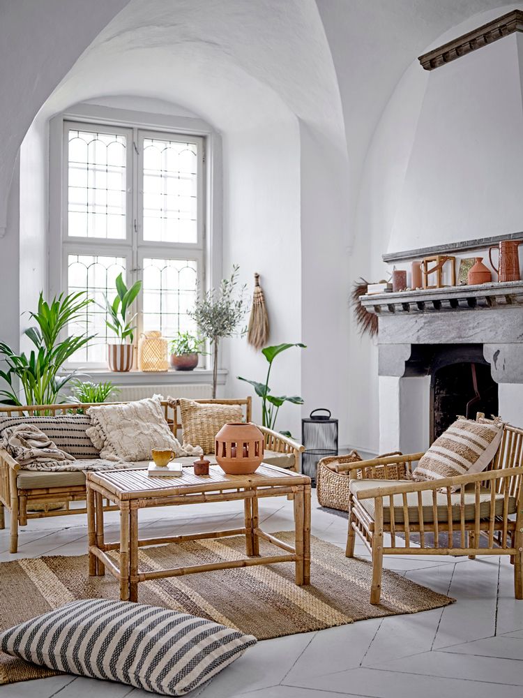 Cushions - Giennie Cushion, Nature, Cotton - BLOOMINGVILLE A/S