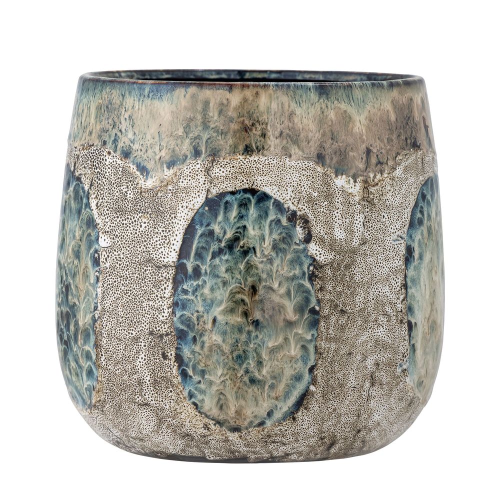 Flower pots - Cophia Flowerpot, Blue, Stoneware - BLOOMINGVILLE MULTIBRAND HOUSE