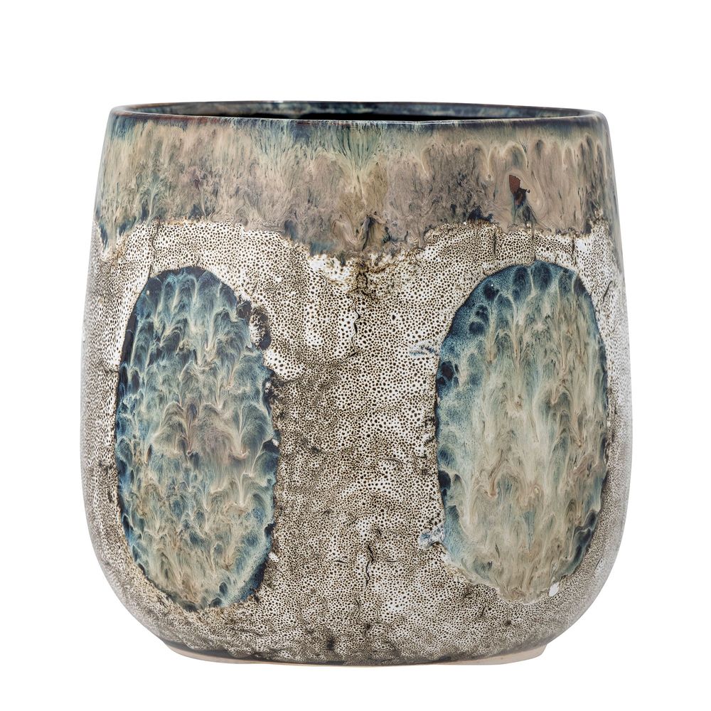 Flower pots - Cophia Flowerpot, Blue, Stoneware - BLOOMINGVILLE MULTIBRAND HOUSE