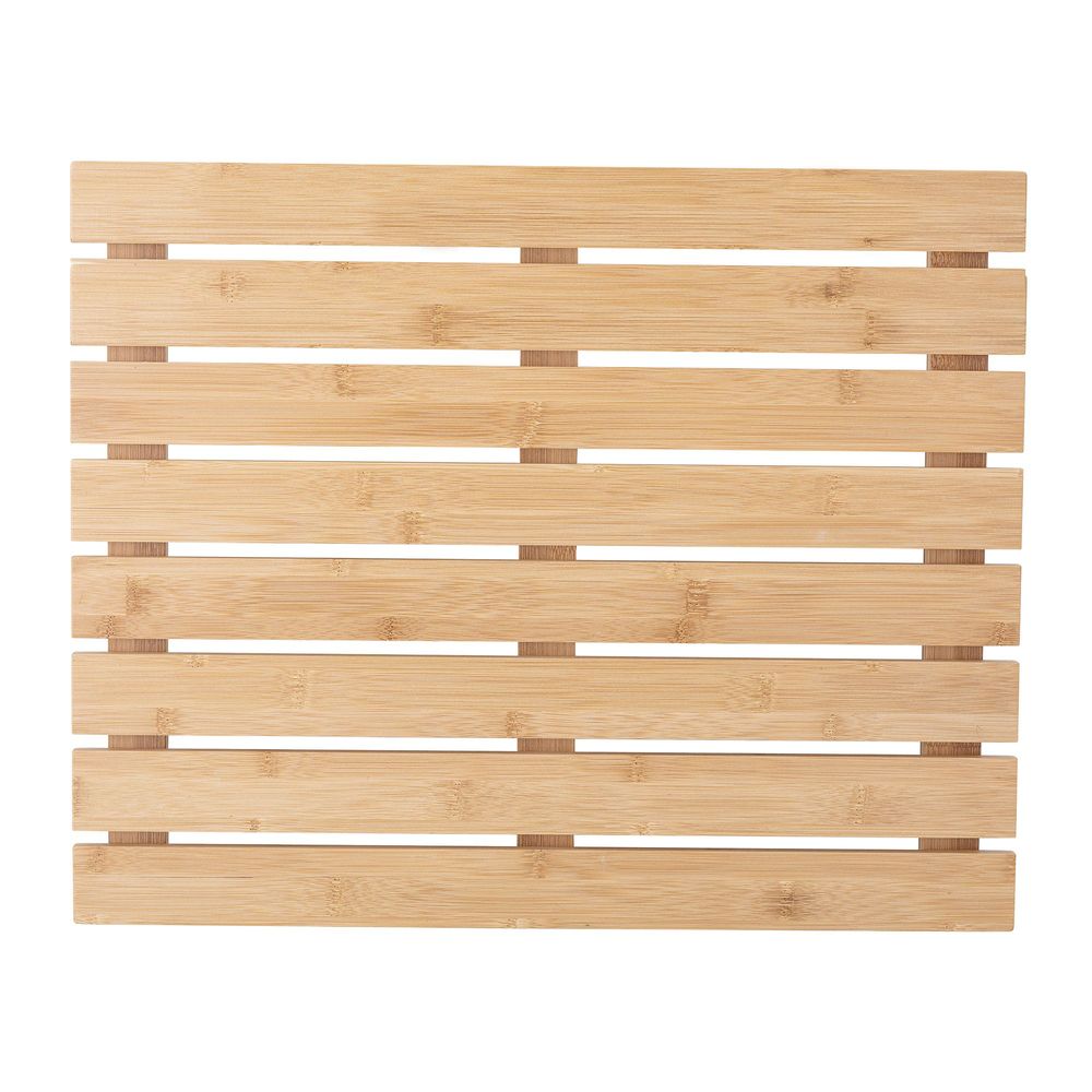 Rangements pour salle de bain - Aden Tapis de bain, Nature, Bambou - BLOOMINGVILLE MULTIBRAND HOUSE