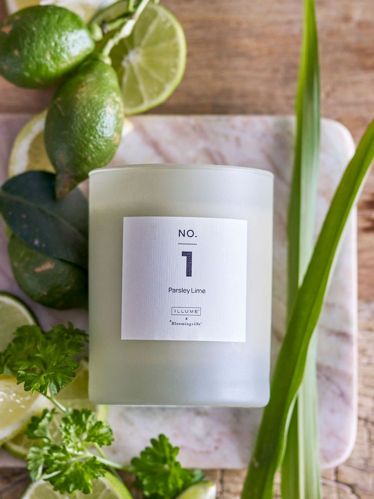 Bougies - NO. 1 - Parsley Lime Bougie parfumée, Verte, Cire naturelle  - ILLUME X BLOOMINGVILLE