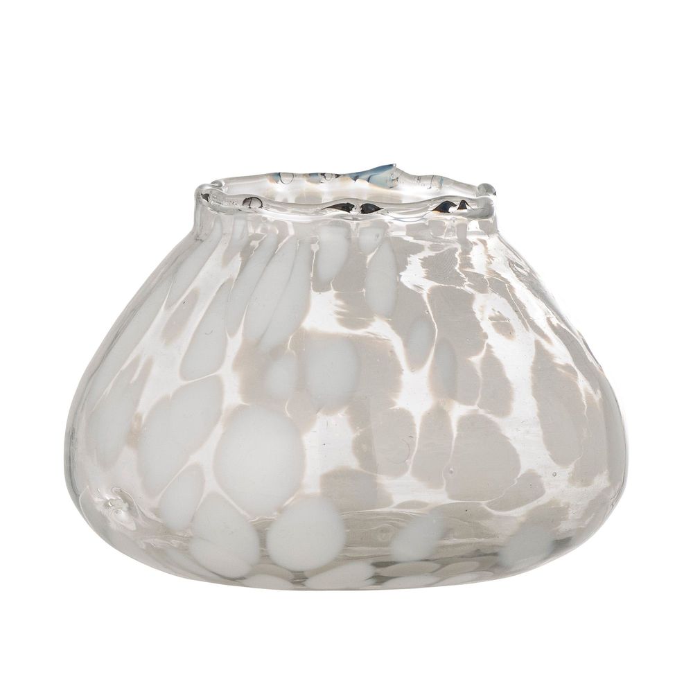 Bougeoirs et photophores  - Hertha Photophore, Blanc, Verre  - BLOOMINGVILLE MULTIBRAND HOUSE