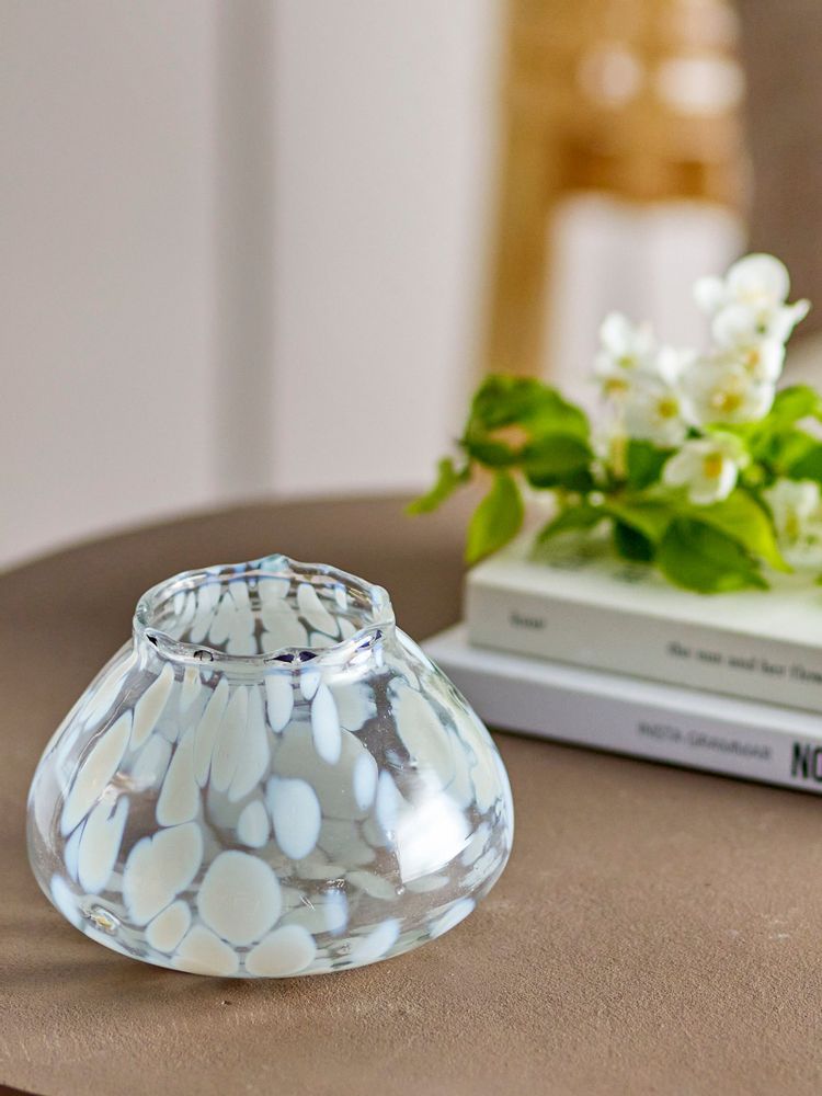 Bougeoirs et photophores  - Hertha Photophore, Blanc, Verre  - BLOOMINGVILLE MULTIBRAND HOUSE