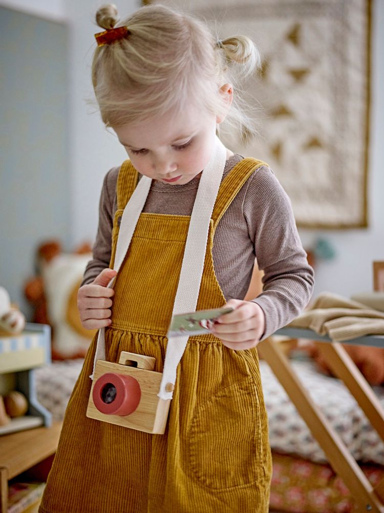 Jouets enfants - Dalton Appareil photo en jouet, Nature, FSC® 100% , Rubberwood Set of 5 - BLOOMINGVILLE MINI