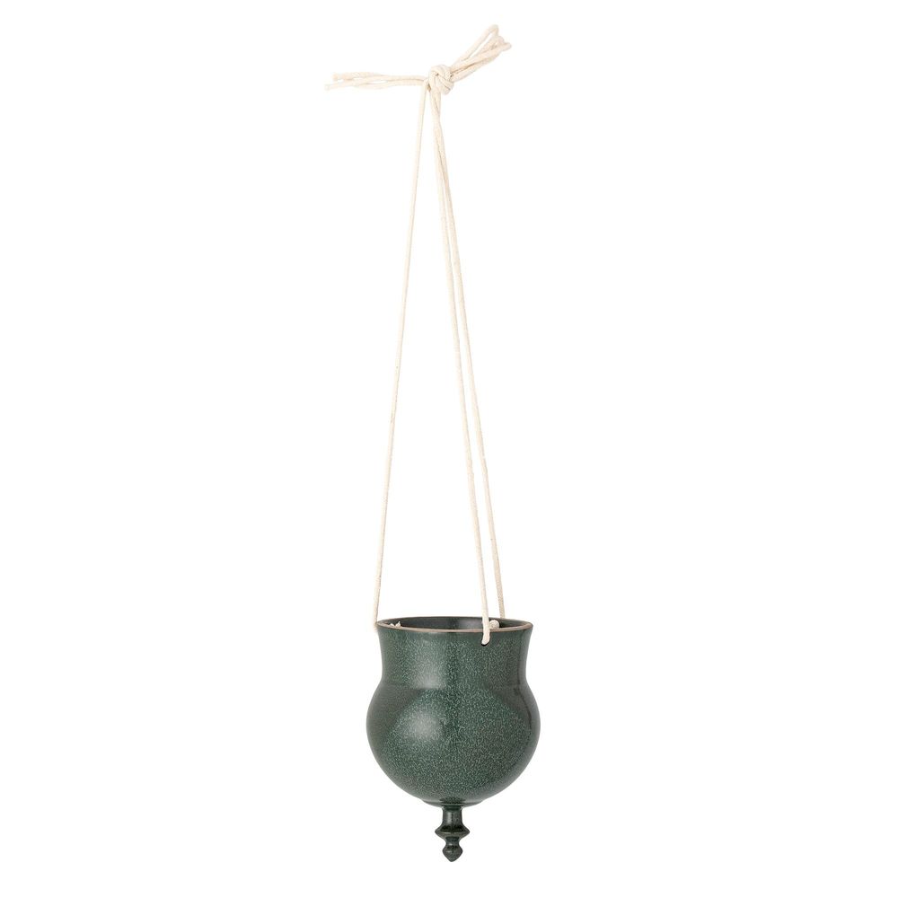 Pots de fleurs - Nihal Pot de fleur suspendu, Verte, Grès  - BLOOMINGVILLE MULTIBRAND HOUSE