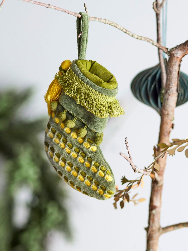 Christmas garlands and baubles - Jeanne Ornament, Green, Cotton - BLOOMINGVILLE MULTIBRAND HOUSE