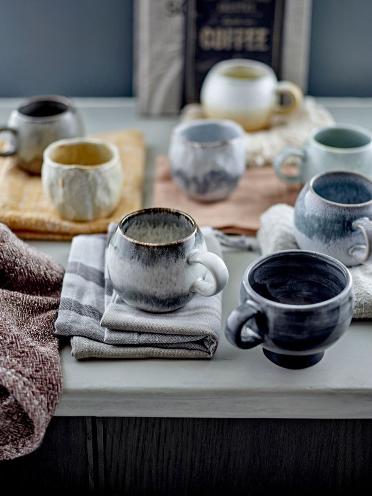 Tasses et mugs - Paula Tasse, Gris, Grès  - BLOOMINGVILLE MULTIBRAND HOUSE