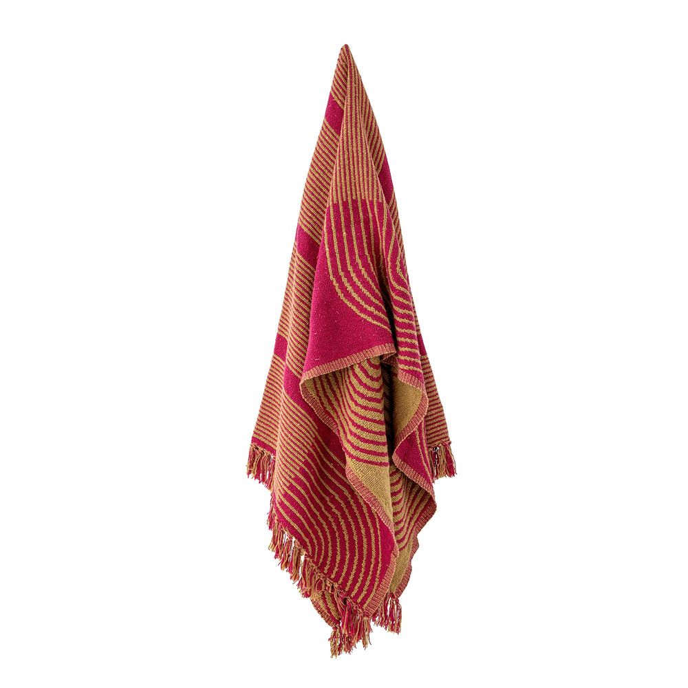Throw blankets - Tiffanie Throw, Pink, Recycled Cotton - BLOOMINGVILLE MULTIBRAND HOUSE