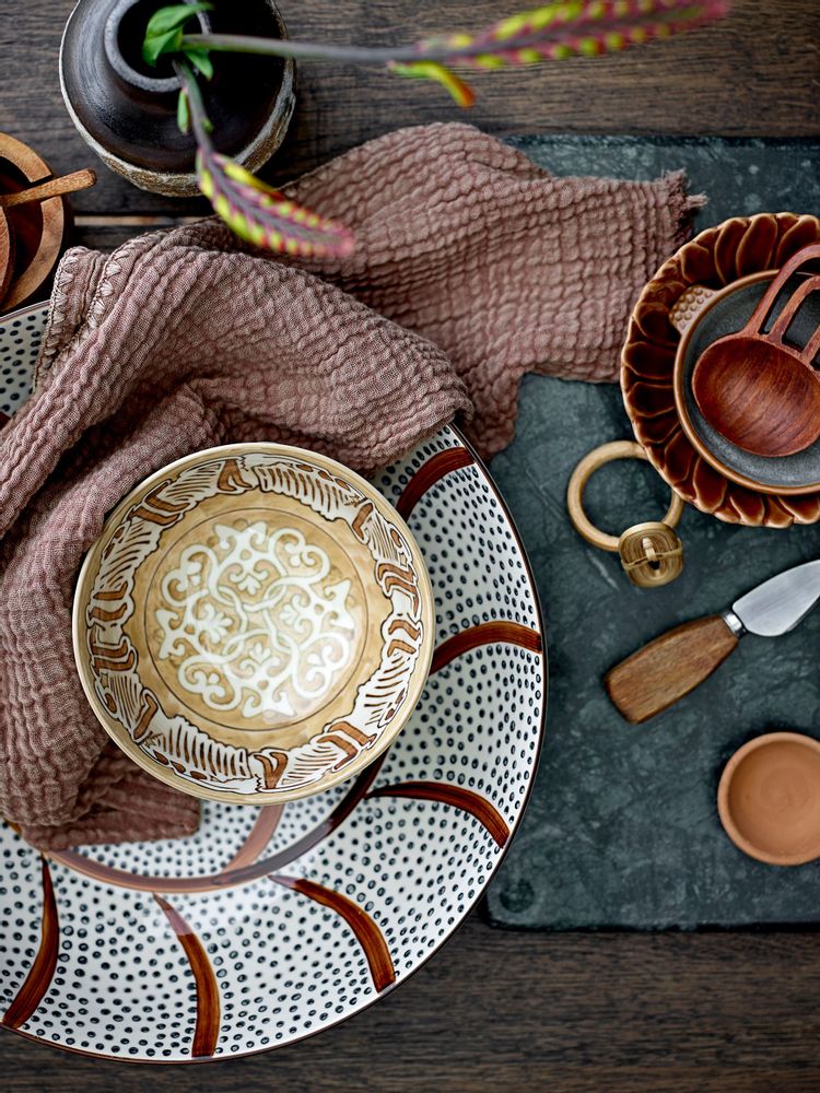 Bowls - Heikki Bowl, Brown, Stoneware - BLOOMINGVILLE MULTIBRAND HOUSE