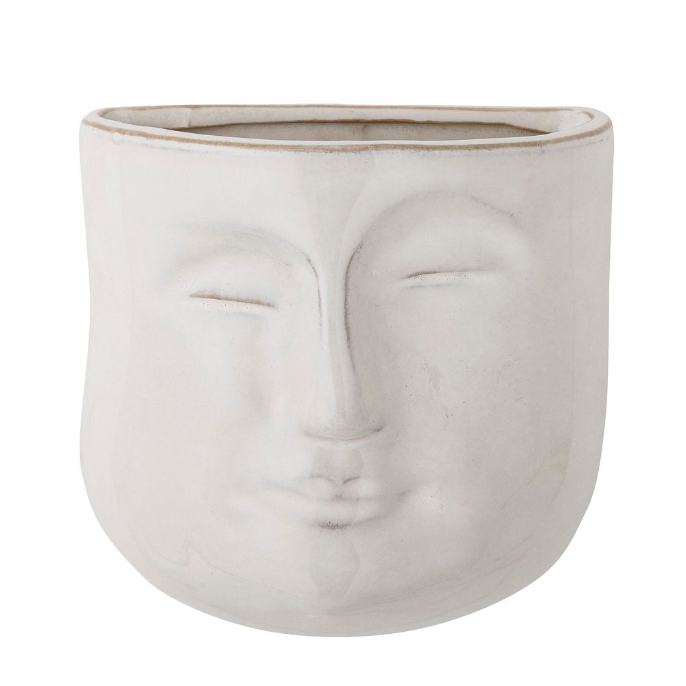 Pots de fleurs - Ignacia Pot de fleurs mural, Blanc, Grès - BLOOMINGVILLE MULTIBRAND HOUSE