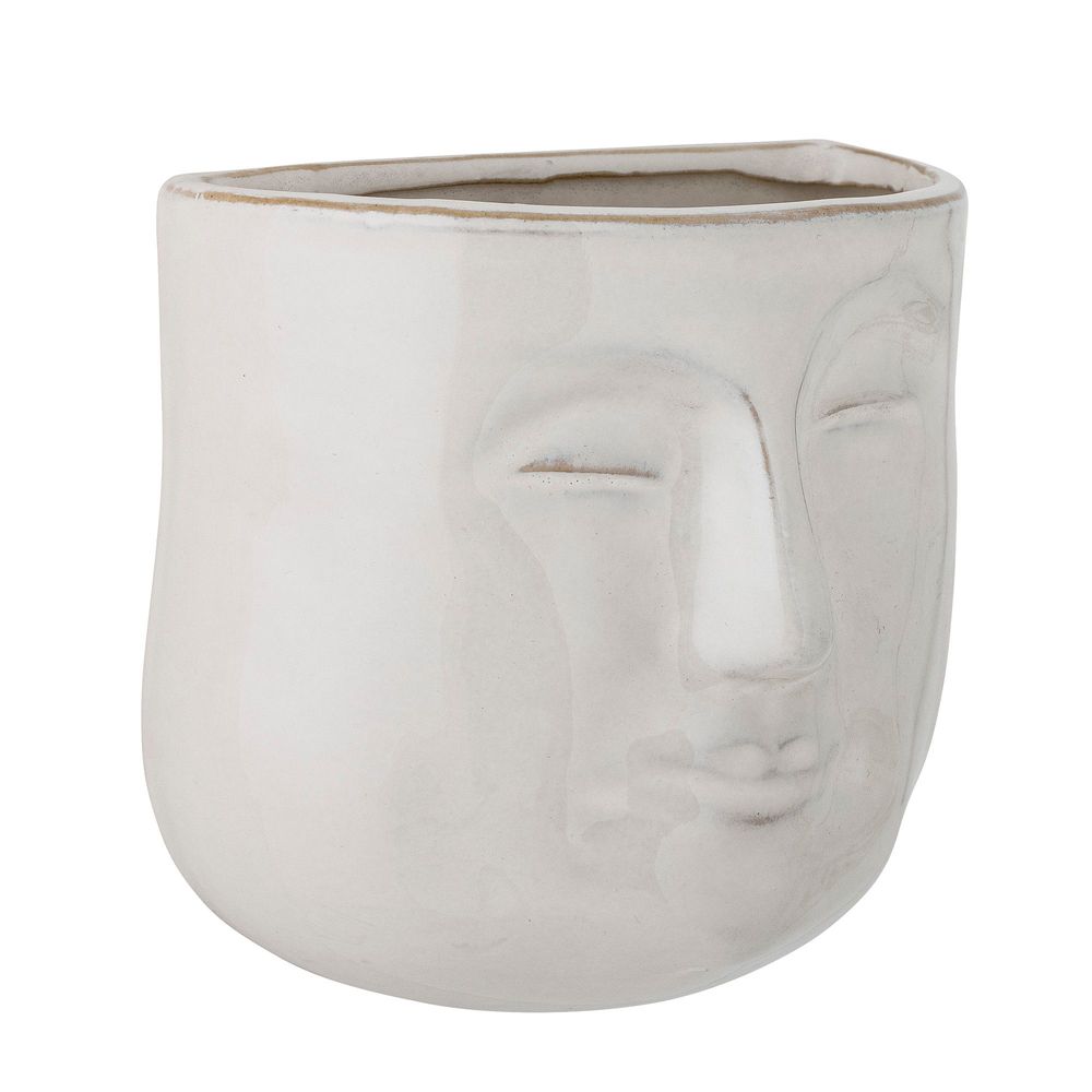 Pots de fleurs - Ignacia Pot de fleurs mural, Blanc, Grès - BLOOMINGVILLE MULTIBRAND HOUSE