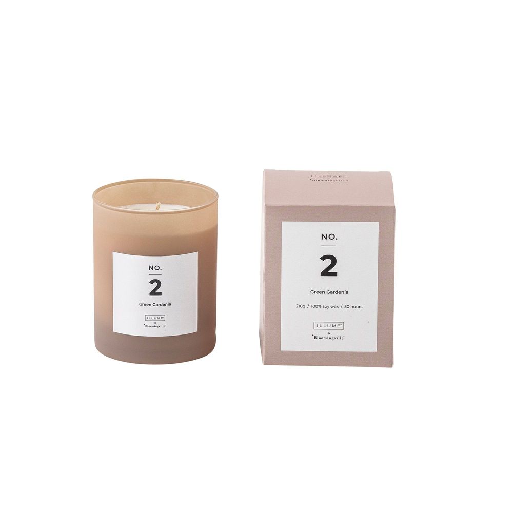 Candles - NO.2-Green Gardenia Scent Candle, Rose, Wax - ILLUME X BLOOMINGVILLE
