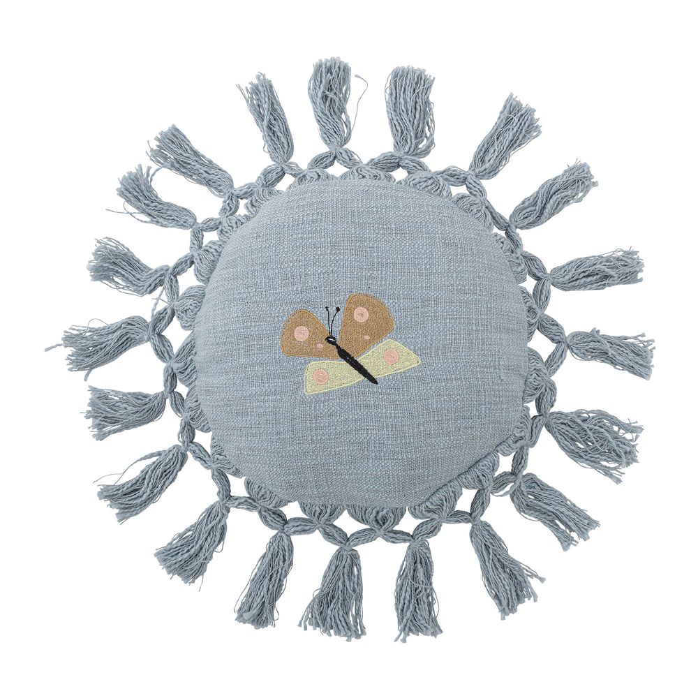 Cushions - Elinna Cushion, Blue, Cotton - BLOOMINGVILLE MINI