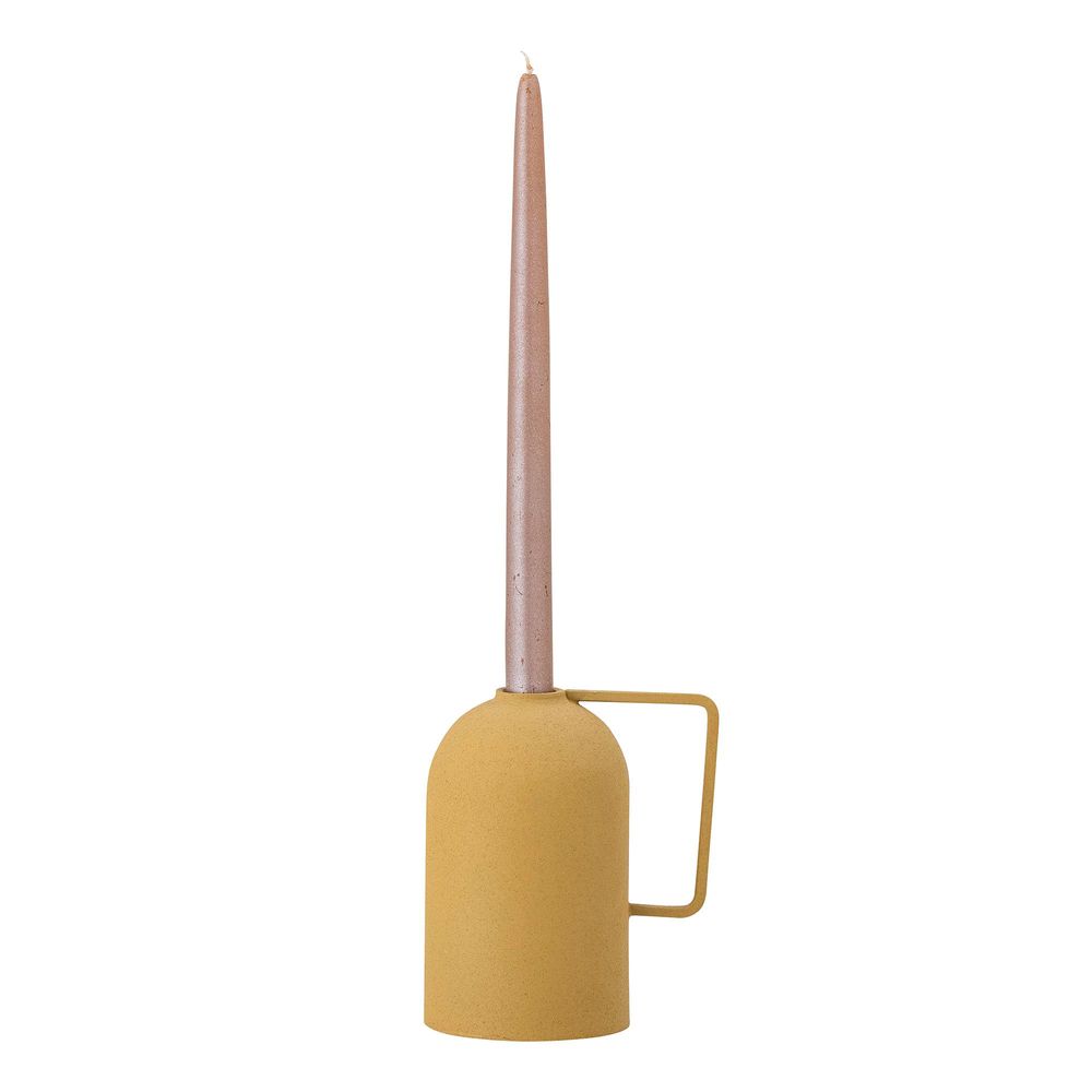 Candlesticks and candle holders - Idon Candle Holder, Yellow, Metal - BLOOMINGVILLE MULTIBRAND HOUSE