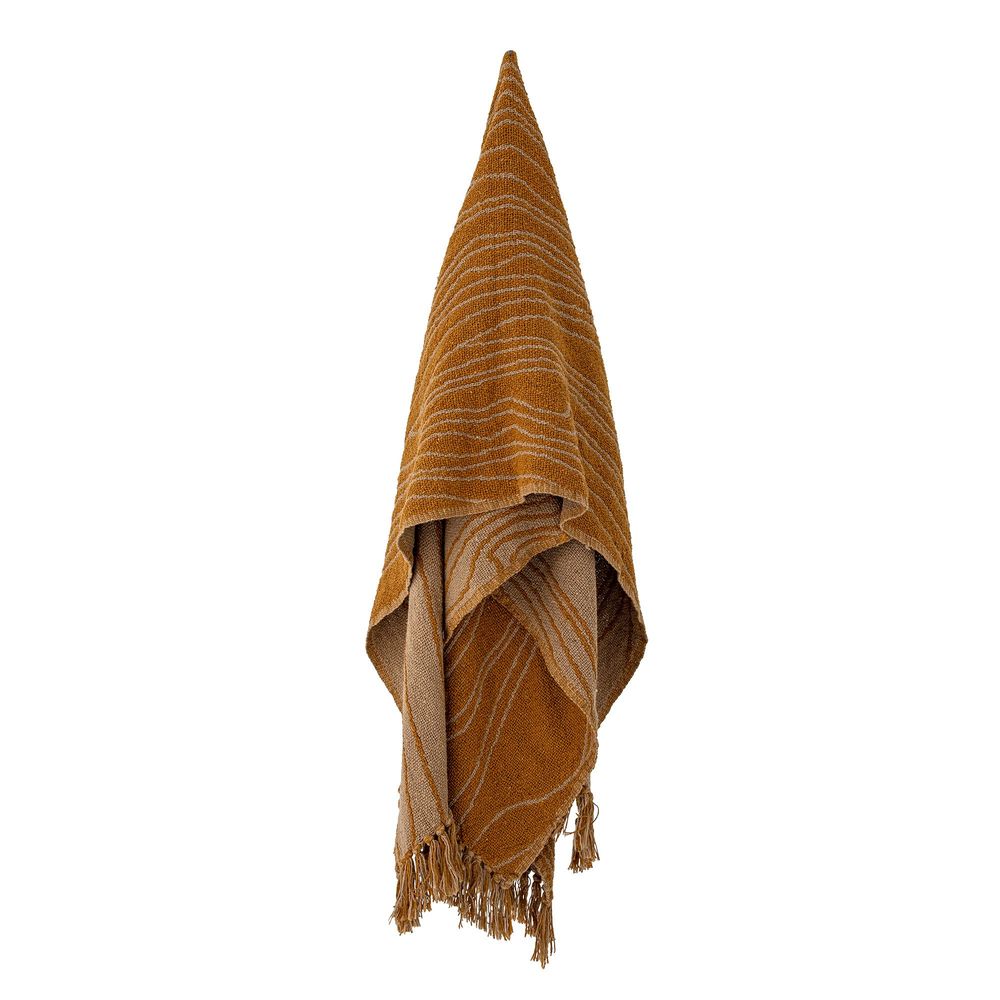 Plaids - Ginna Plaid, Marron, Coton recyclé  - BLOOMINGVILLE MULTIBRAND HOUSE