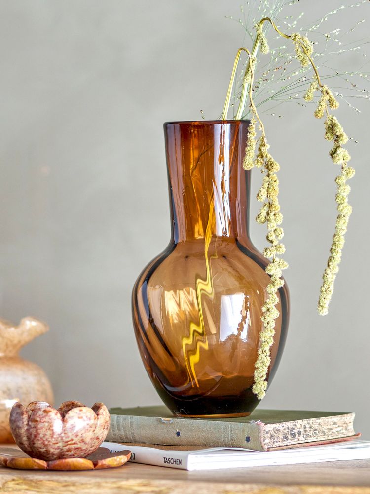 Vases - Saiqa Vase, Marron, Verre  - CREATIVE COLLECTION