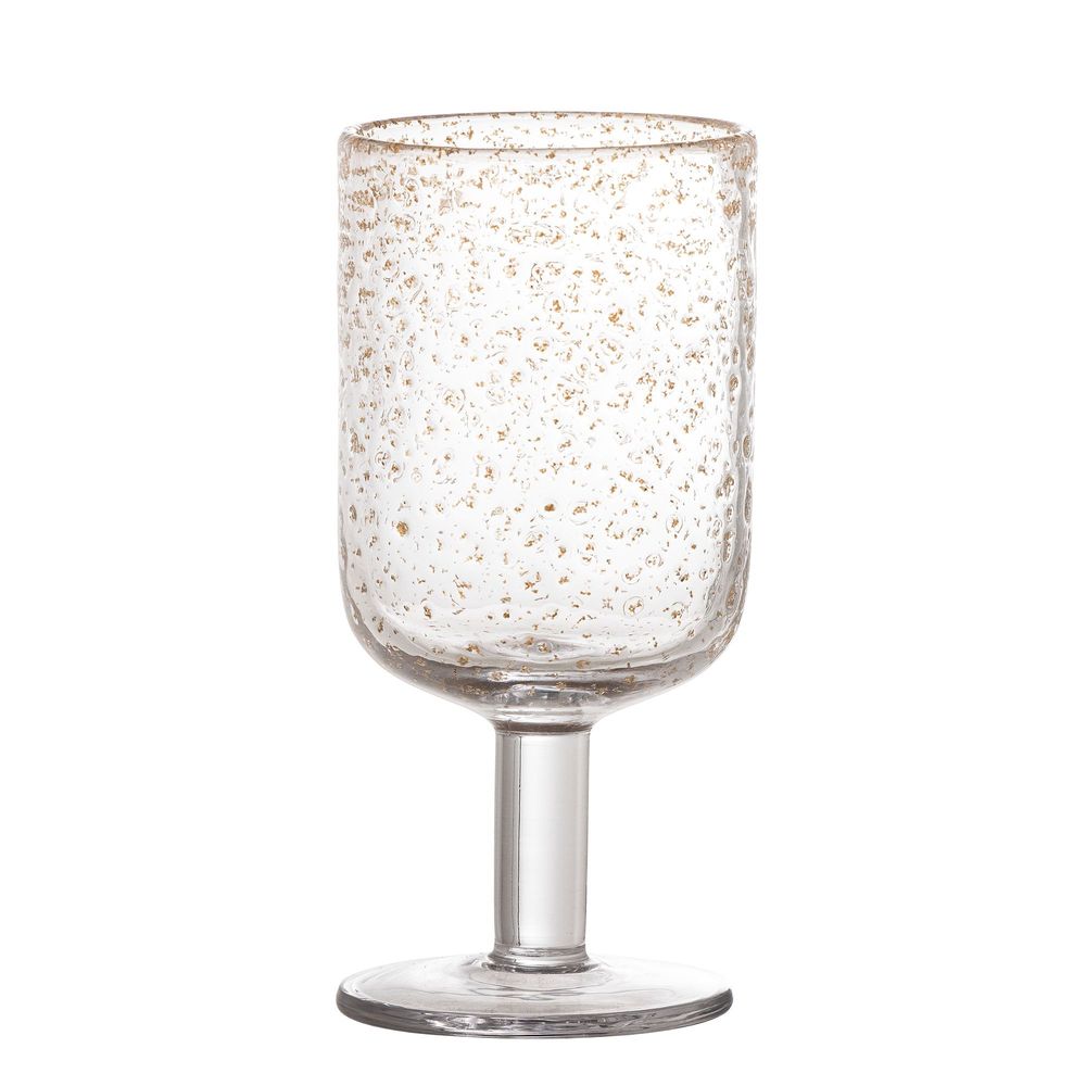 Glass - Bubbles Wine Glass, Clear, Glass - BLOOMINGVILLE MULTIBRAND HOUSE