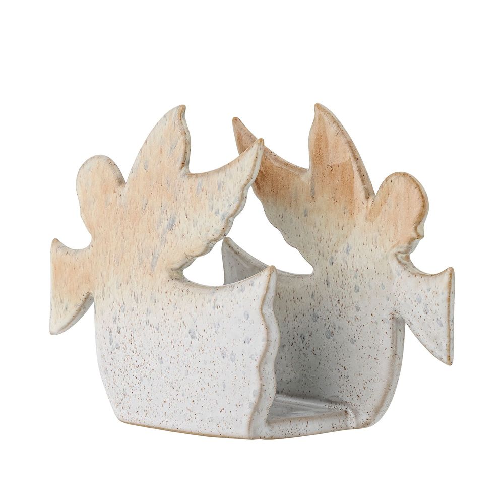 Napkins - Cherub Napkin Holder, Nature, Stoneware - BLOOMINGVILLE MULTIBRAND HOUSE