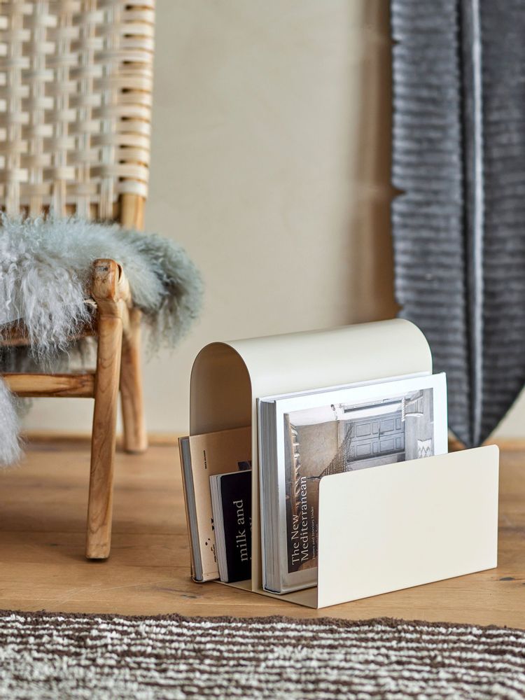 Storage boxes - Enya Magazine Holder, Brown, Metal - BLOOMINGVILLE MULTIBRAND HOUSE