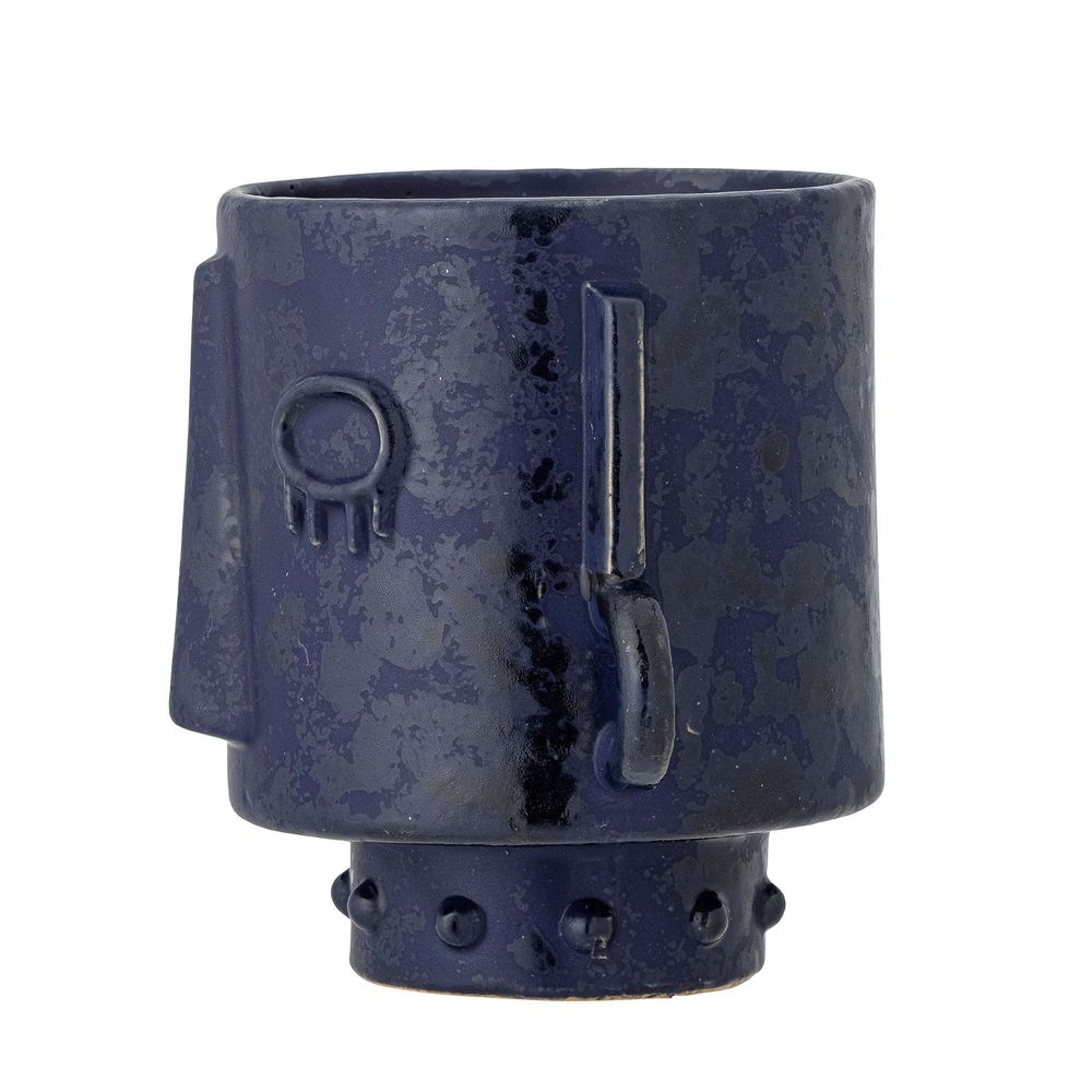 Flower pots - Ceejay Flowerpot, Blue, Stoneware  - BLOOMINGVILLE MULTIBRAND HOUSE