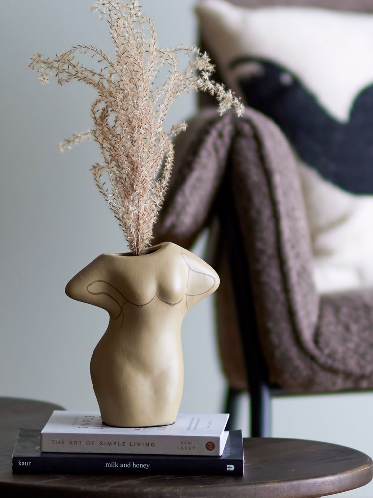 Vases - Lulu Deco Vase, Nature, Terracotta - BLOOMINGVILLE MULTIBRAND HOUSE