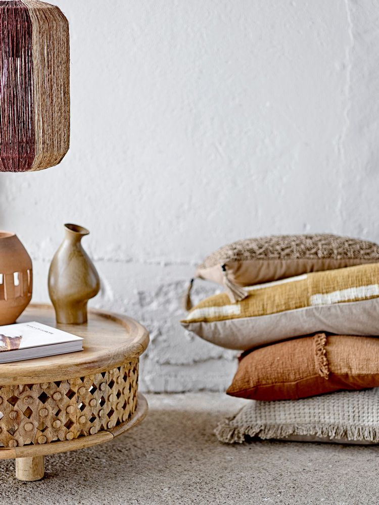 Coussins - Lione Coussin, Marron, Coton - BLOOMINGVILLE MULTIBRAND HOUSE