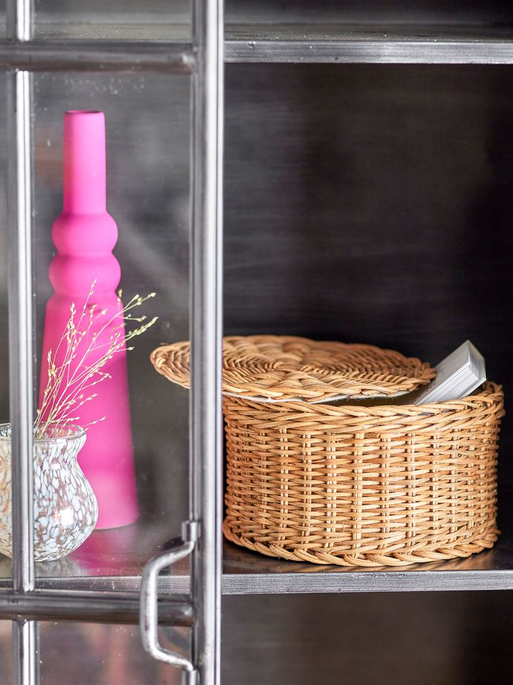 Paniers - Kay Panier avec couvercle, Nature, Rotin - BLOOMINGVILLE MULTIBRAND HOUSE