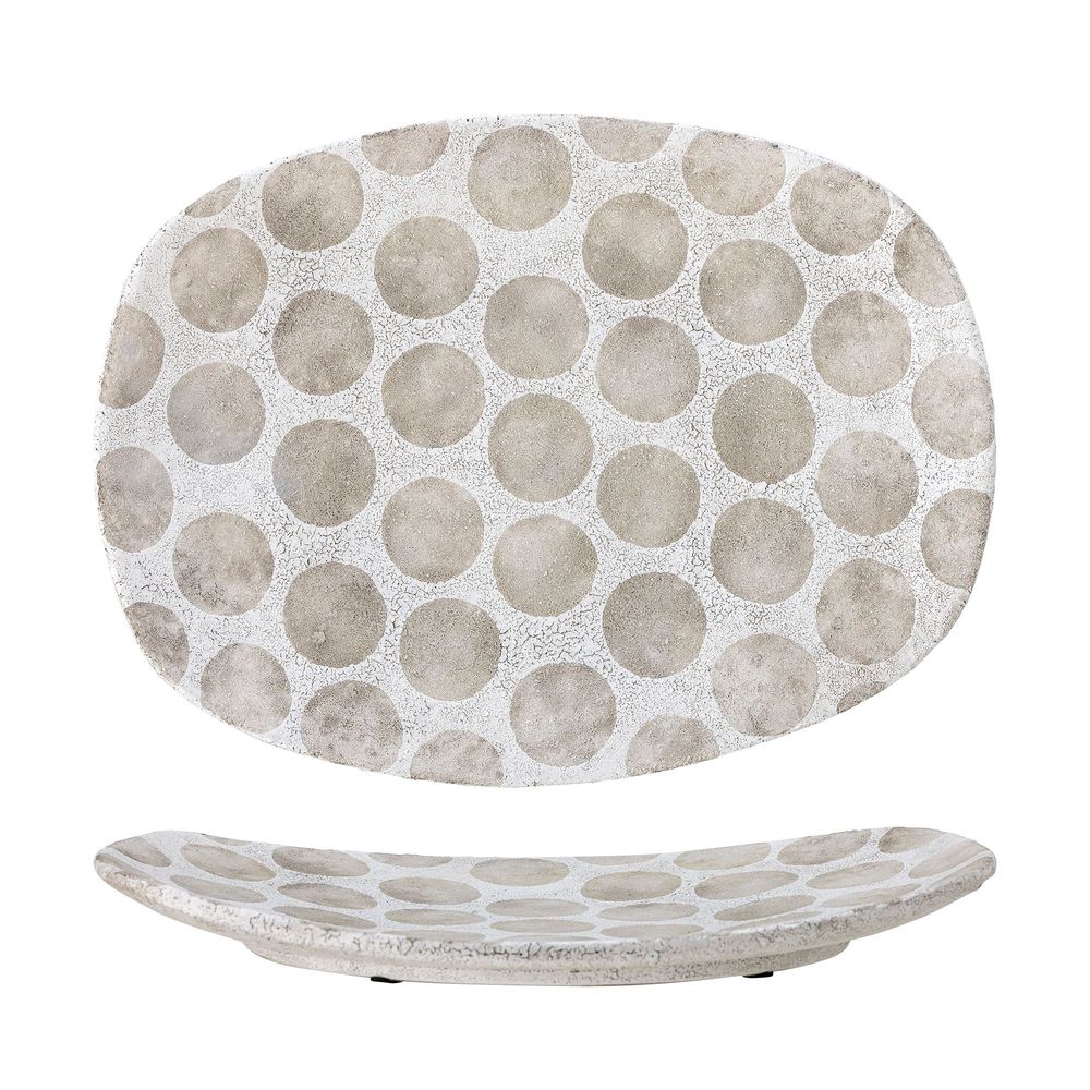 Trays - Felan Tray, White, Terracotta - BLOOMINGVILLE MULTIBRAND HOUSE
