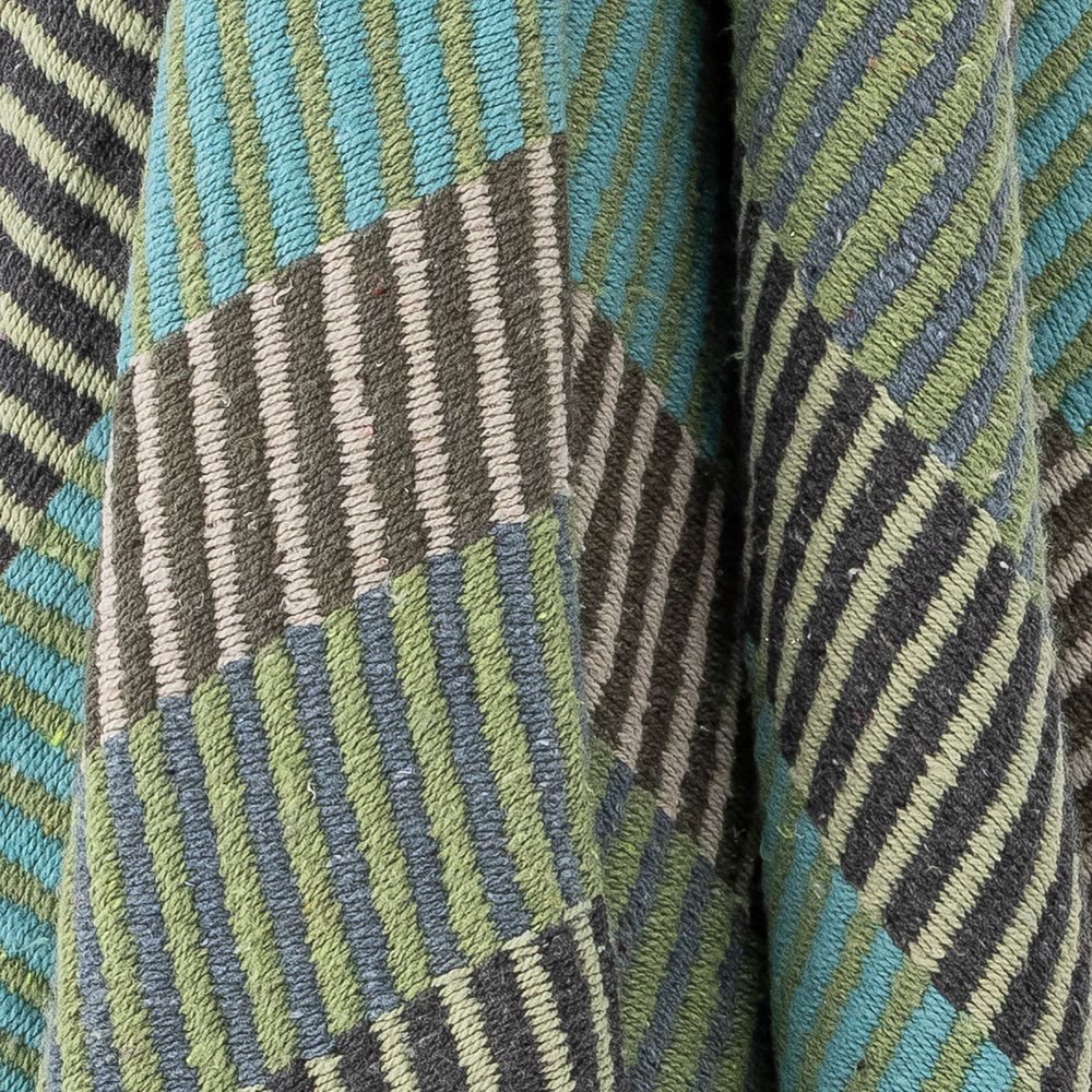 Throw blankets - Isnel Throw, Blue, Recycled Cotton - CREATIVE COLLECTION