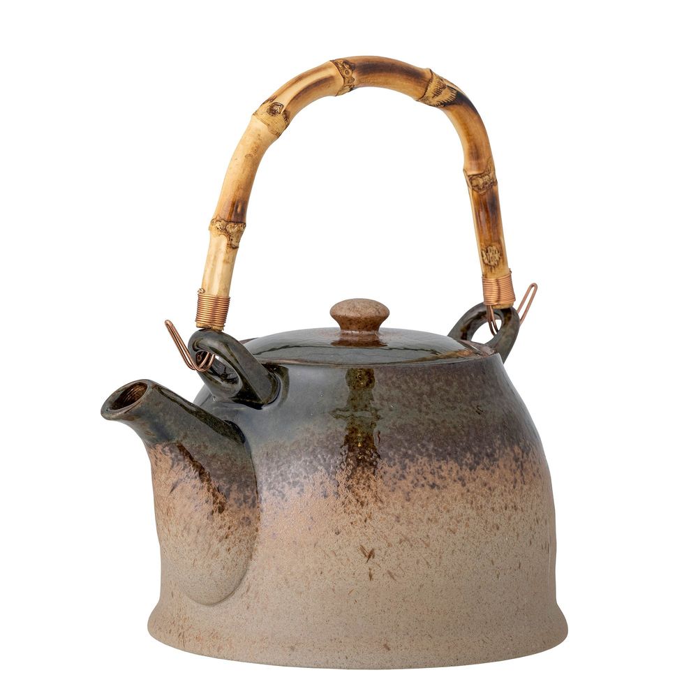 Couverts & ustensiles de cuisine - Aura Théière avec infuseur à thé, Verte, Porcelaine - BLOOMINGVILLE MULTIBRAND HOUSE