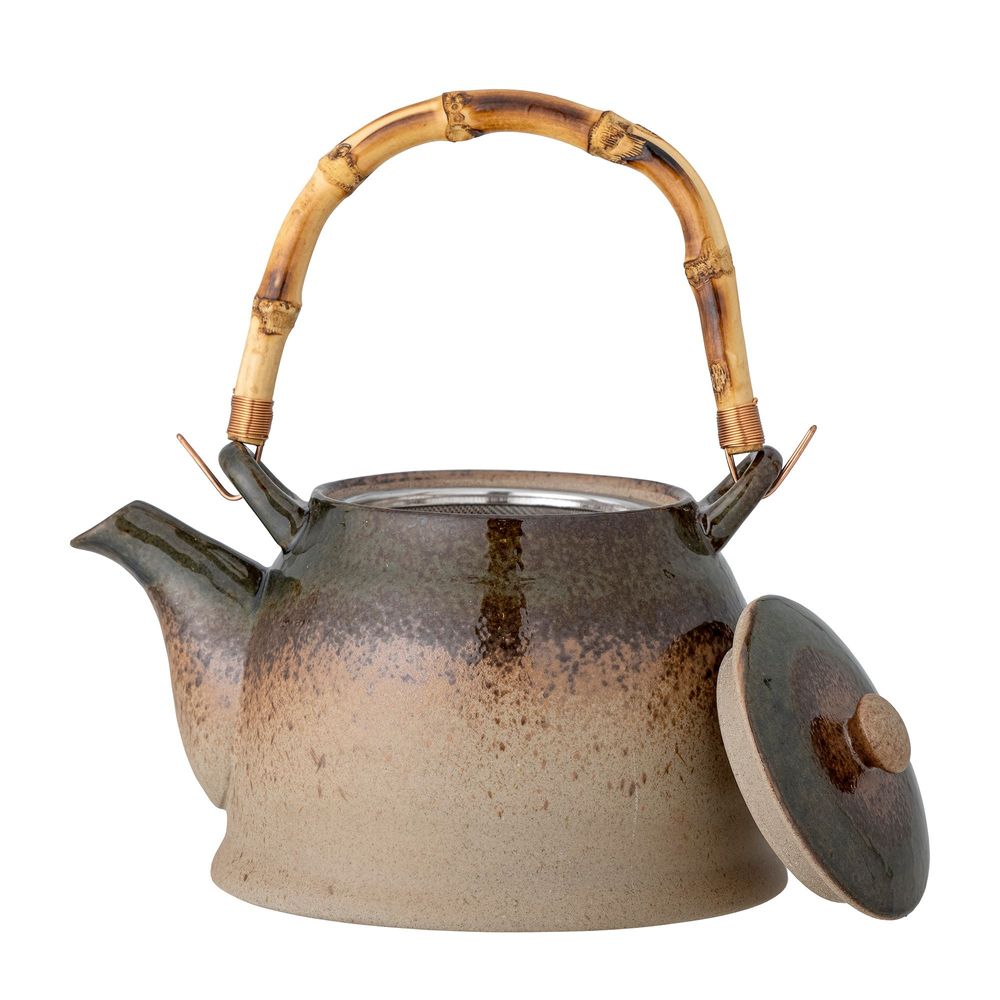 Couverts & ustensiles de cuisine - Aura Théière avec infuseur à thé, Verte, Porcelaine - BLOOMINGVILLE MULTIBRAND HOUSE