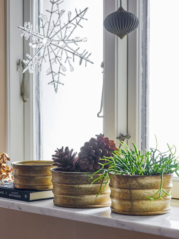 Pots de fleurs - Lucilla Pot de fleurs, Or, Métal Set of 3 - BLOOMINGVILLE MULTIBRAND HOUSE