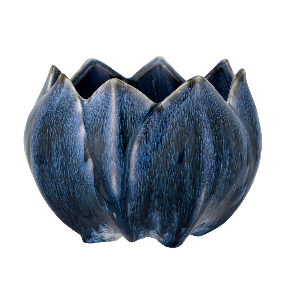 Pots de fleurs - Bedour Pot de fleurs, Blue, Grès - CREATIVE COLLECTION