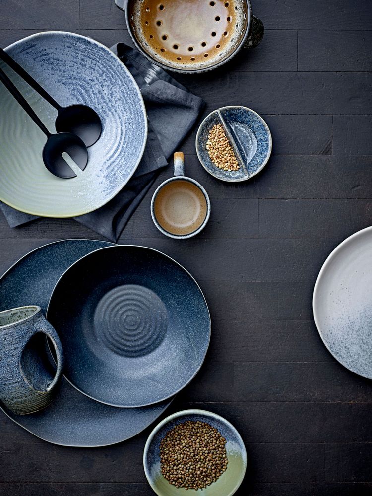 Everyday plates - Aura Plate, Blue, Stoneware - BLOOMINGVILLE MULTIBRAND HOUSE
