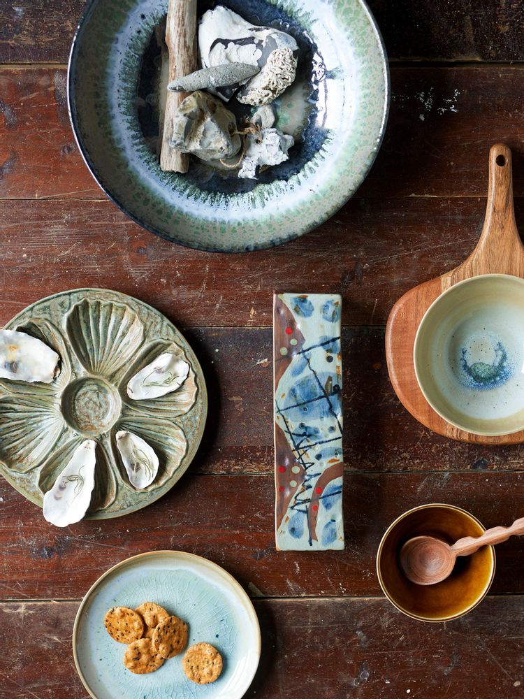 Trays - Jessica Pedestal, Brown, Stoneware - CREATIVE COLLECTION