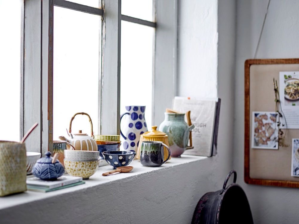 Bowls - Camellia Bowl, Blue, Porcelain - CREATIVE COLLECTION