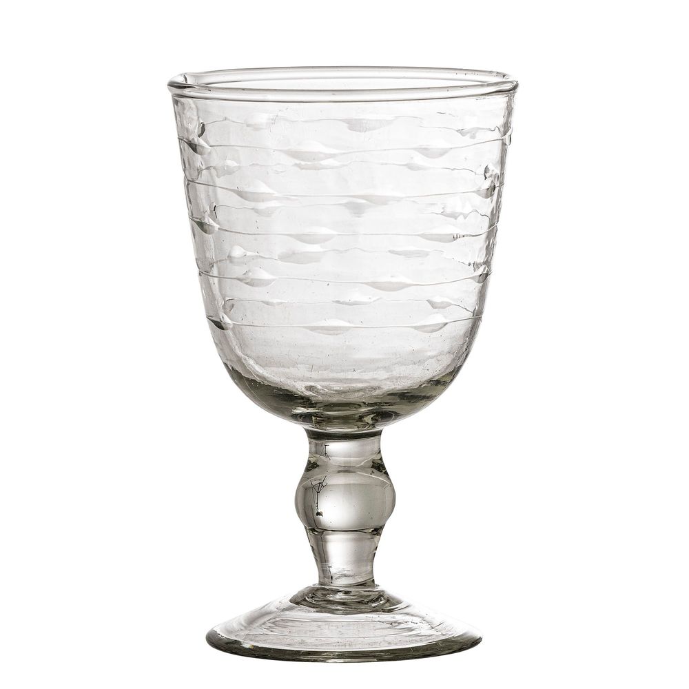 Glass - Ricci Wine Glass, Clear, Recycled Glass - CREATIVE COLLECTION
