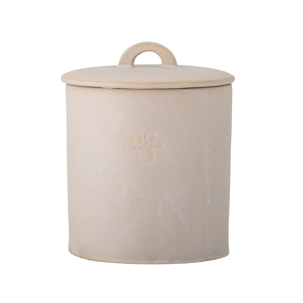 Pet accessories - Buddy Jar w/Lid, White, Stoneware  - BLOOMINGVILLE MULTIBRAND HOUSE